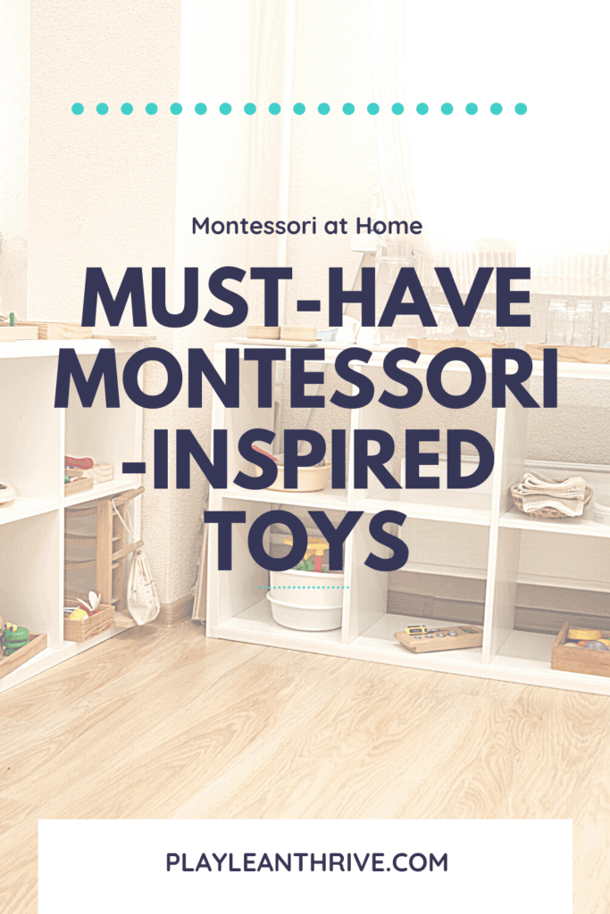 Montessori toys for at home play.