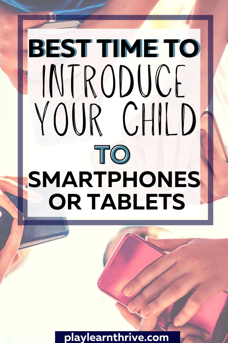 Q: when to introduce your child to a smartphone or tablet? A: NEVER!