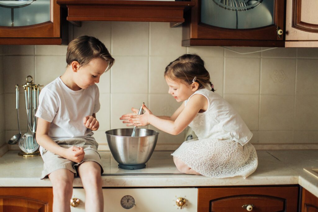 Wooden play kitchen
